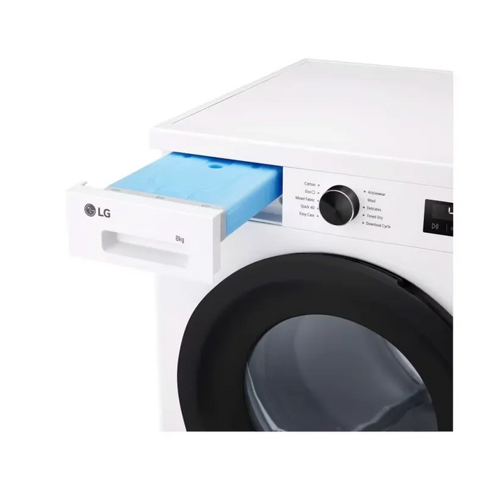 Сушилня LG RHX1008NWK , 8 kg, C , Бял