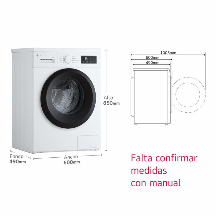 Перална машина LG F4A1009NWK.ABWQCES 9 kg