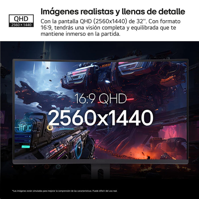 Gaming монитор LG 32G600A-B Quad HD 32"