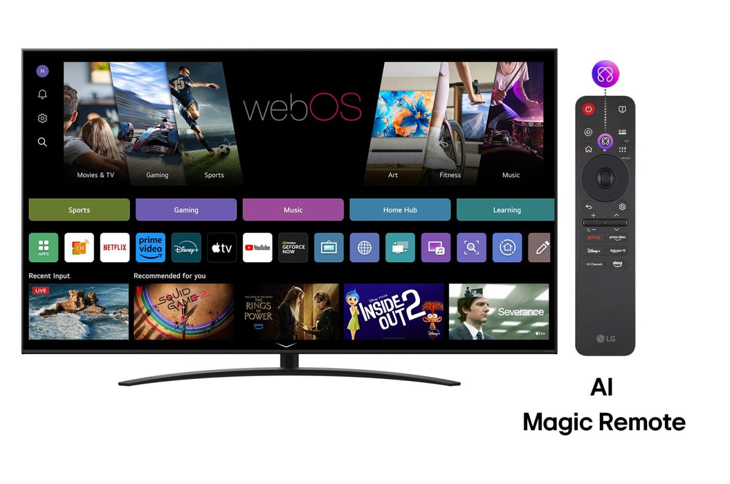 LG NanoCell AI 65NANO81A3A телевизор 165,1 см (65") 4K Ultra HD Smart TV Wi-Fi Черен
