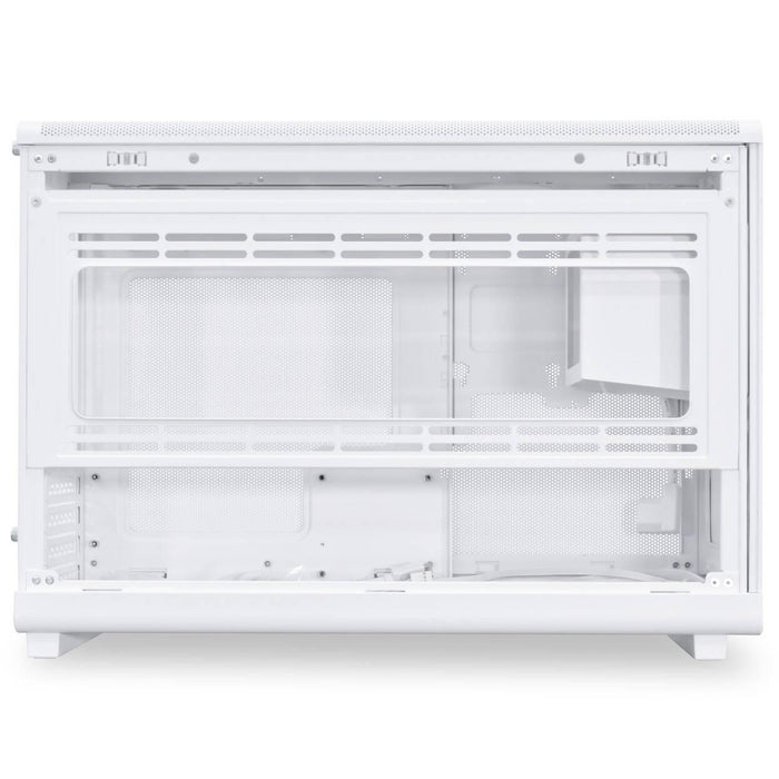 Кутия Lian Li DAN A3-mATX Wood Edition White, Tempered Glass, Micro Tower