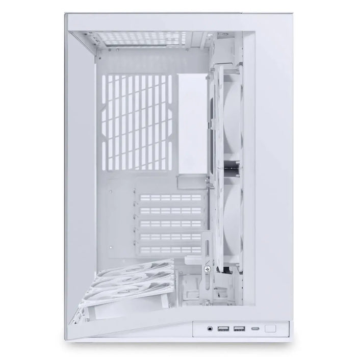 Кутия Lian Li O11 Dynamic Mini V2 Flow + 5 Вентилатора, Mini-Tower - White