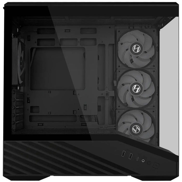 Кутия Lian Li Vector V100 MINI ARGB Mid-Tower, Tempered Glass - Black