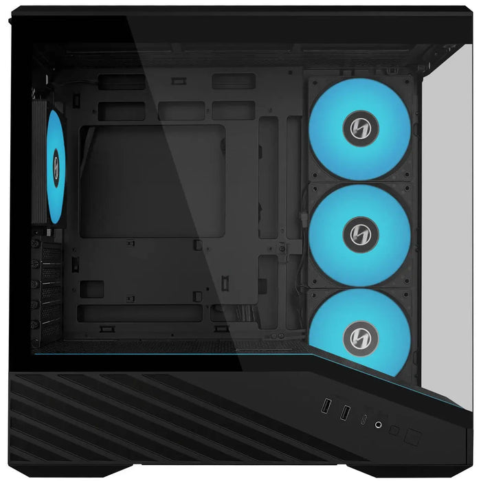 Кутия Lian Li Vector V100 MINI ARGB Mid-Tower, Tempered Glass - Black