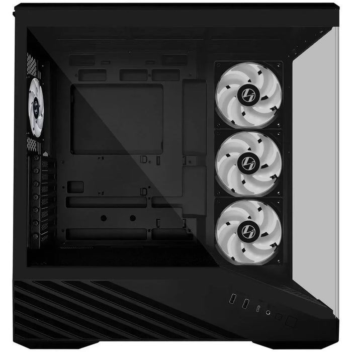 Кутия Lian Li Vector V100 ARGB Mid-Tower, Tempered Glass - Black
