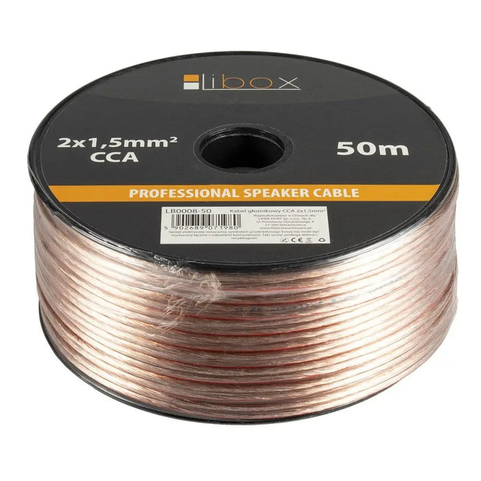 Libox Kabel głośnikowy 2x1,50 mm LB0008-50 аудио кабел 50 m