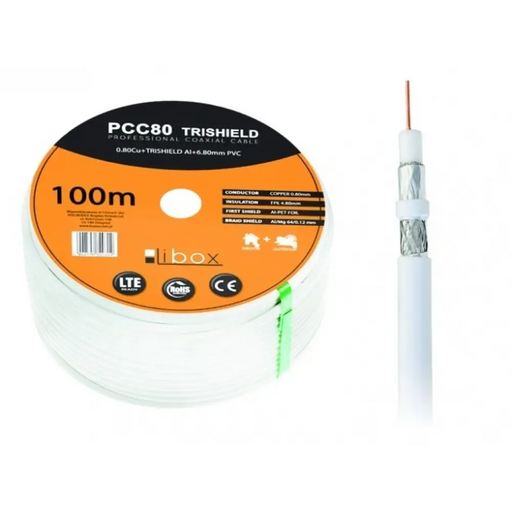 Libox Kabel koncentryczny PCC80 100m коаксиален кабел