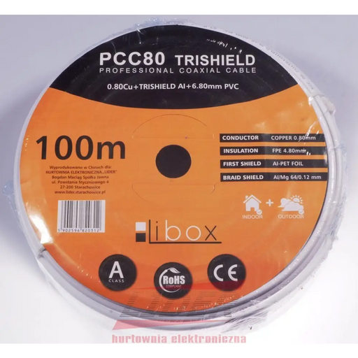 Libox Kabel koncentryczny PCC80 100m коаксиален кабел