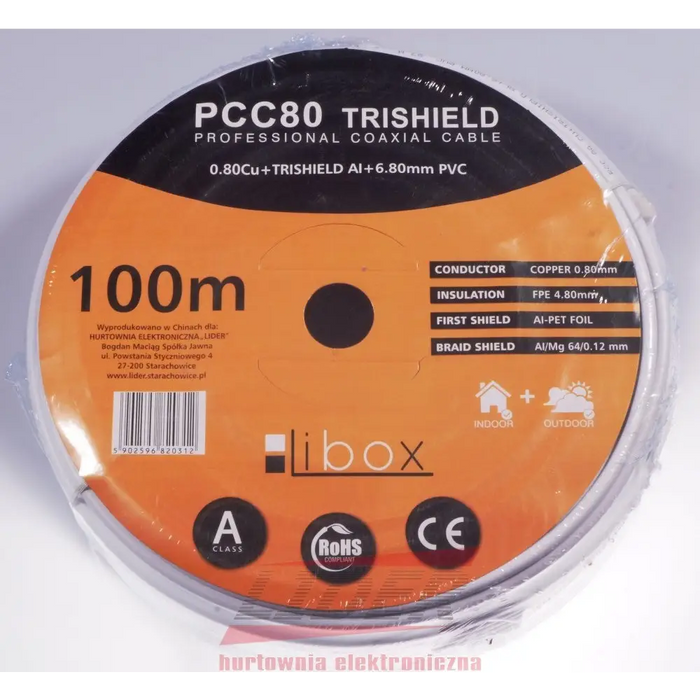 Libox Kabel koncentryczny PCC80 100m коаксиален кабел