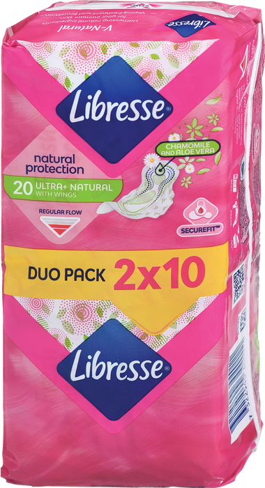 Дамски превръзки Natural Protection Aloe Vera, 20 бр