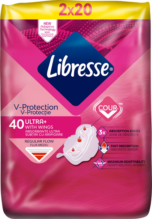 Дамски превръзки Ultra+ Freshness&Protection, 40 бр