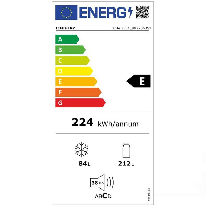 Хладилник с фризер LIEBHERR CUe 3331 SmartFrost, 296 л, DuoCooling, 181.2 см