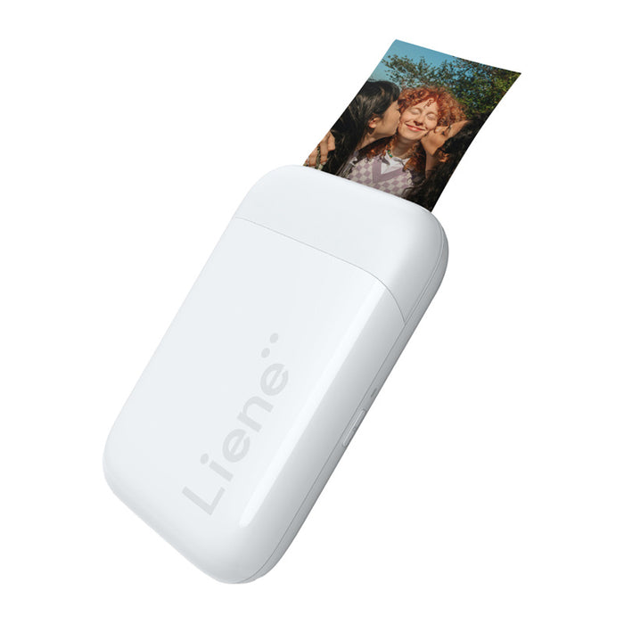Преносим фотопринтер Liene Pearl 2x3" (бял)