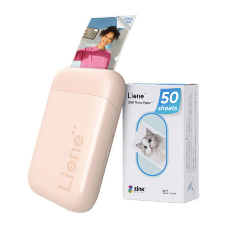 Преносим фотопринтер Liene Pearl 2x3" (розов)