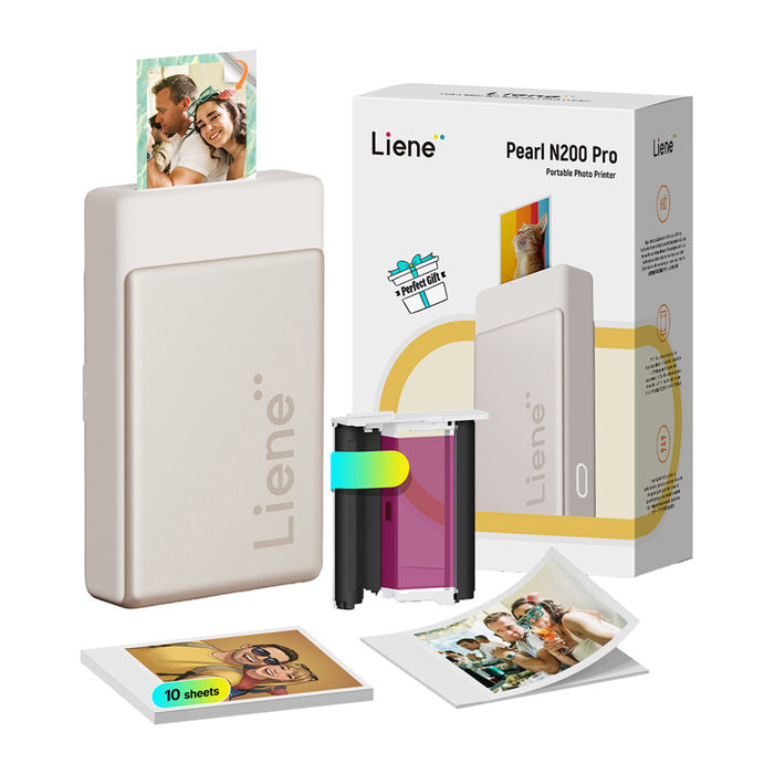 Преносим фотопринтер Liene Pearl N200 Pro 2x3" (златен)