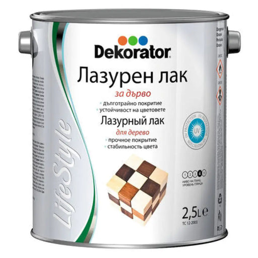 LIFE STYLE ЛАЗУРЕН ЛАК ЗА ДЪРВО DEKORATOR
