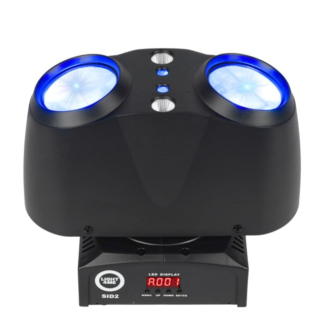 Light4Me SID2 - 4-в-1 LED многоефектна светлина + лъч/лазер/стробоскопичен ефект