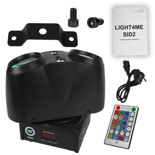 Light4Me SID2 - 4-в-1 LED многоефектна светлина + лъч/лазер/стробоскопичен ефект