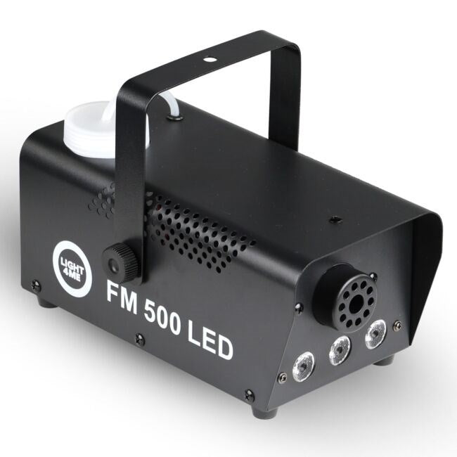 LIGHT4ME FM 500 LED V2 - 500W машина за дим/мъгла с 3x1W RGB светлинен ефект
