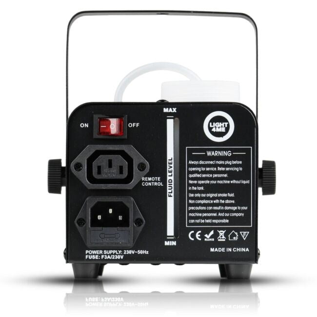 LIGHT4ME FM 500 LED V2 - 500W машина за дим/мъгла с 3x1W RGB светлинен ефект