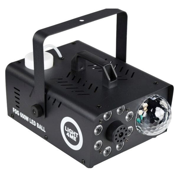 LIGHT4ME Fog 600W LED Ball - машина за дим и мъгла с подсветка и димен ефект + диско топка