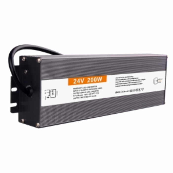 LED ДРАЙВЪР 200W 24V IP67 АЛУМИНИЙ