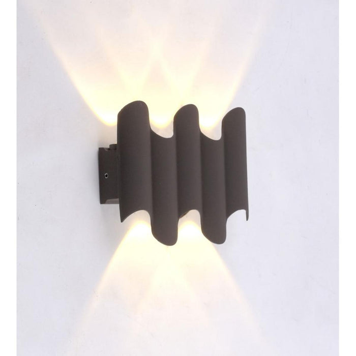 LED ФАСАДЕН АПЛИК PULSE 5X1W СИВ
