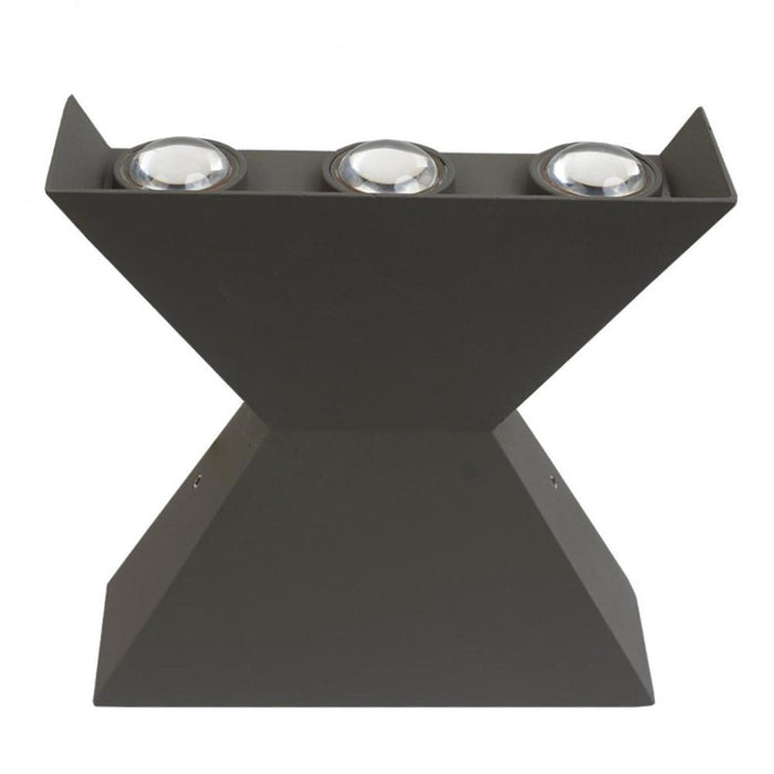 LED ФАСАДЕН АПЛИК ALPHA 6X1W СИВ