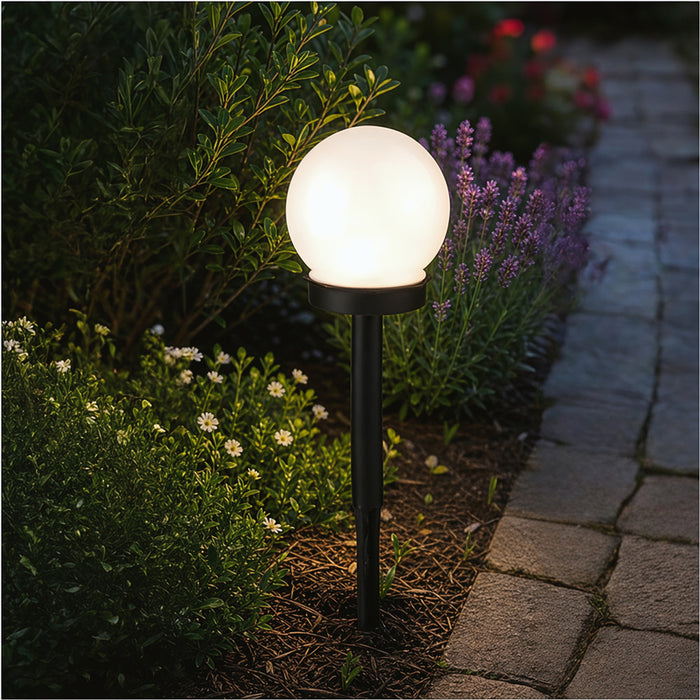 LED СОЛАРНА СФЕРА ЗА ЗЕМЯ RGB IP44 1.2V 40MAH LIGHTEX SHEA