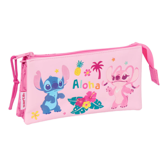Пътническа Чанта Lilo & Stitch Chill Розов Мента 22 x 12 x 3 cm