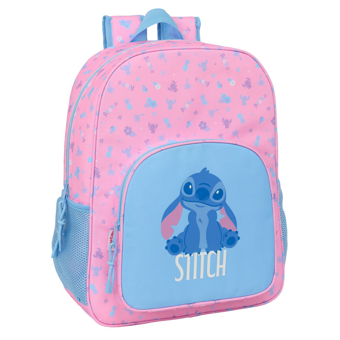 Училищна чанта Lilo & Stitch Bright Розов 33 x 42 x 14 cm