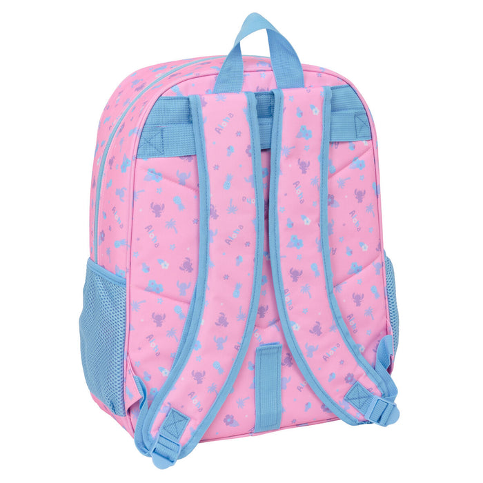 Училищна чанта Lilo & Stitch Bright Розов 33 x 42 x 14 cm