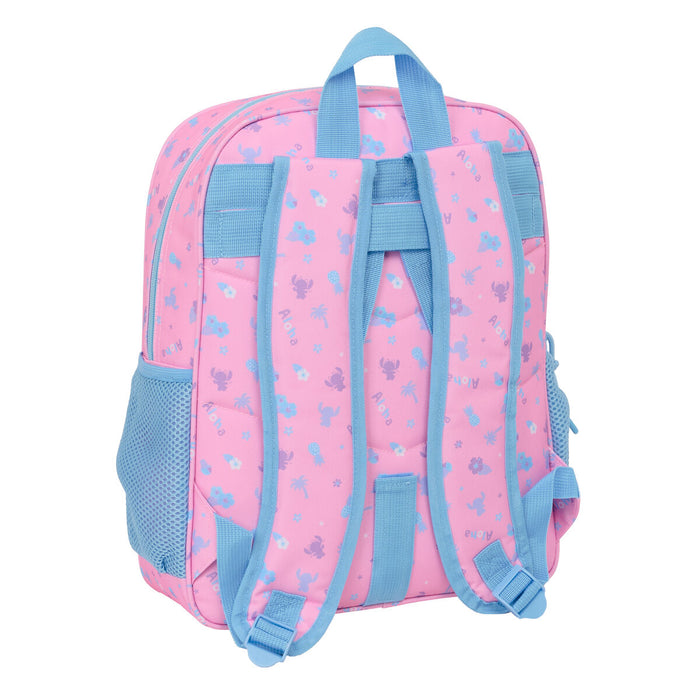 Училищна чанта Lilo & Stitch Bright Розов 32 x 38 x 12 cm