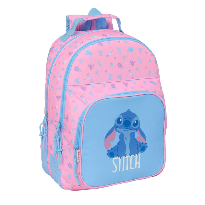 Училищна чанта Lilo & Stitch Bright Розов 32 x 42 x 15 cm