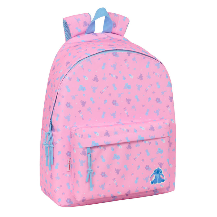 Училищна чанта Lilo & Stitch Bright Розов 33 x 42 x 15 cm