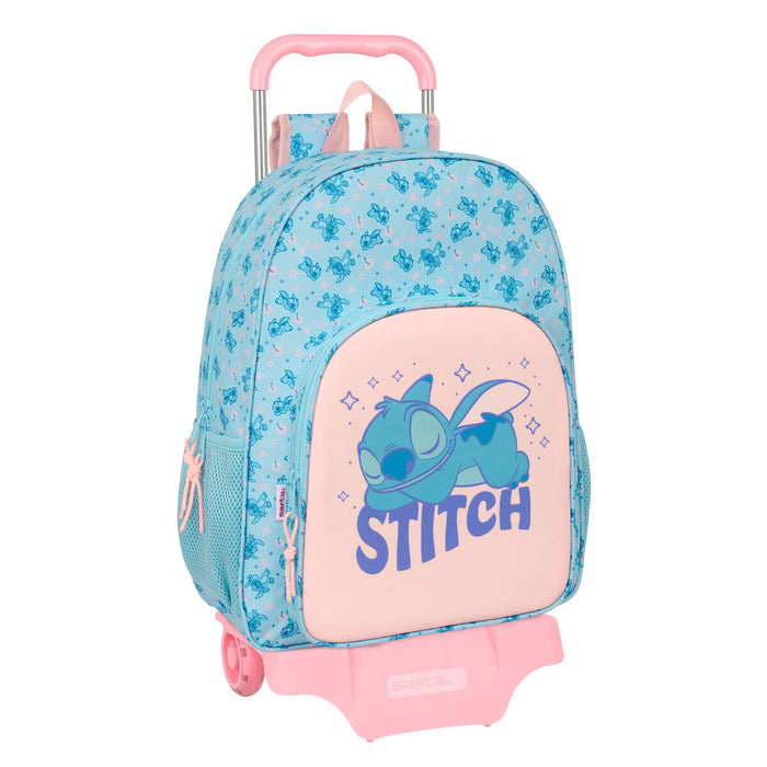 Училищна чанта Lilo & Stitch Ohana Син 33 x 42 x 14 cm