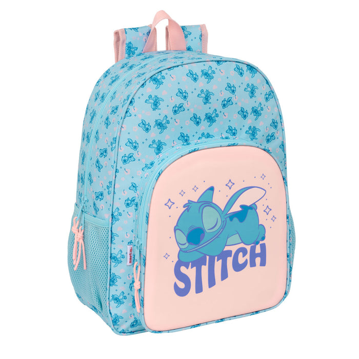 Училищна чанта Lilo & Stitch Ohana Син 33 x 42 x 14 cm