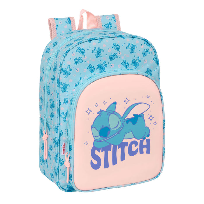 Училищна чанта Lilo & Stitch Ohana Светло син Светло розово 26 x 34 x 11 cm