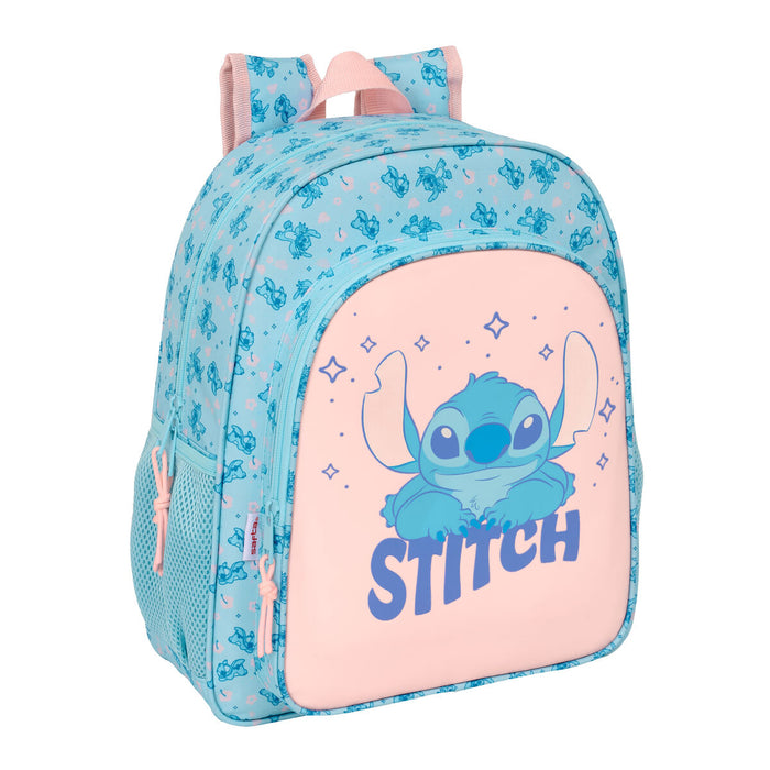 Училищна чанта Lilo & Stitch Ohana Син 32 x 38 x 12 cm