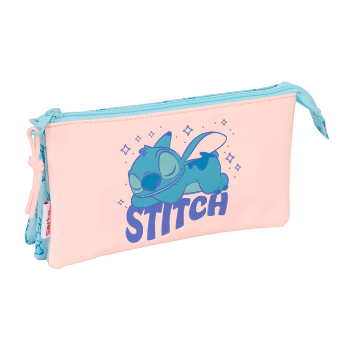 Пътническа Чанта Lilo & Stitch Ohana Светло син Светло розово 22 x 12 x 3 cm