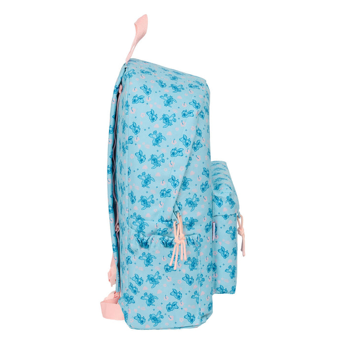Училищна чанта Lilo & Stitch Ohana Син 31 x 43 x 13 cm