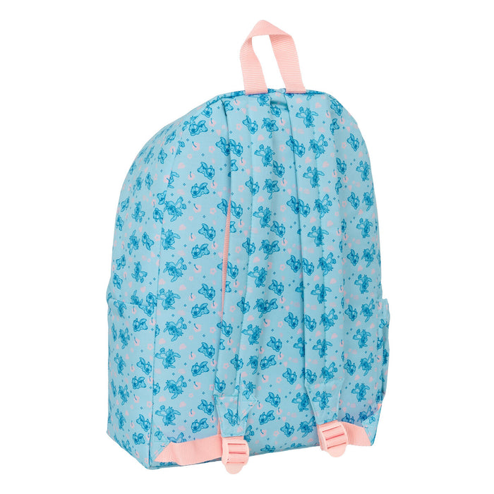 Училищна чанта Lilo & Stitch Ohana Син 31 x 43 x 13 cm