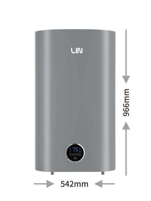 Електрически бойлер LIN LIFVD1SMGY 80L UNIVERSAL, сив, с Wi-Fi