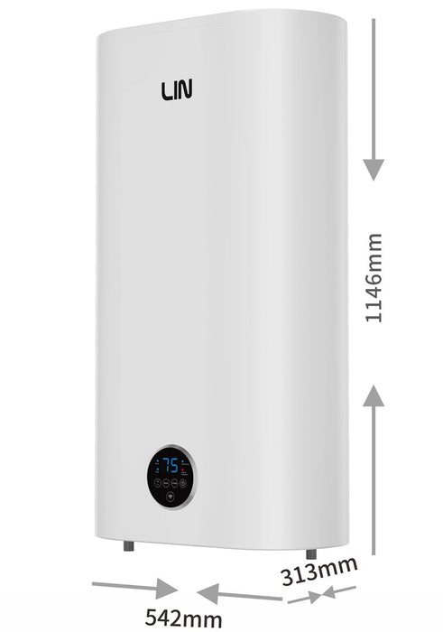 Електрически бойлер LIN LIFVD1SMWH 100L UNIVERSAL, бял, WiFi