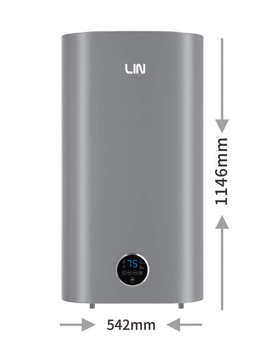 Електрически бойлер LIN LIFVD1SMGY 100L UNIVERSAL, сив, WiFi