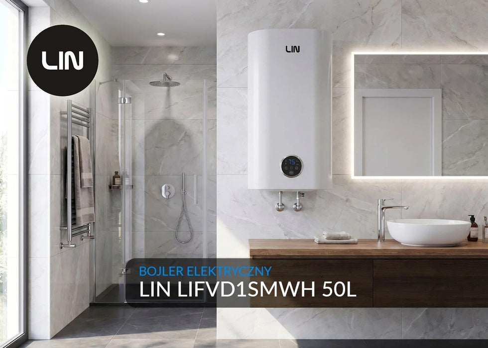 Електрически бойлер LIN LIFVD1SMWH 50L SMART бял