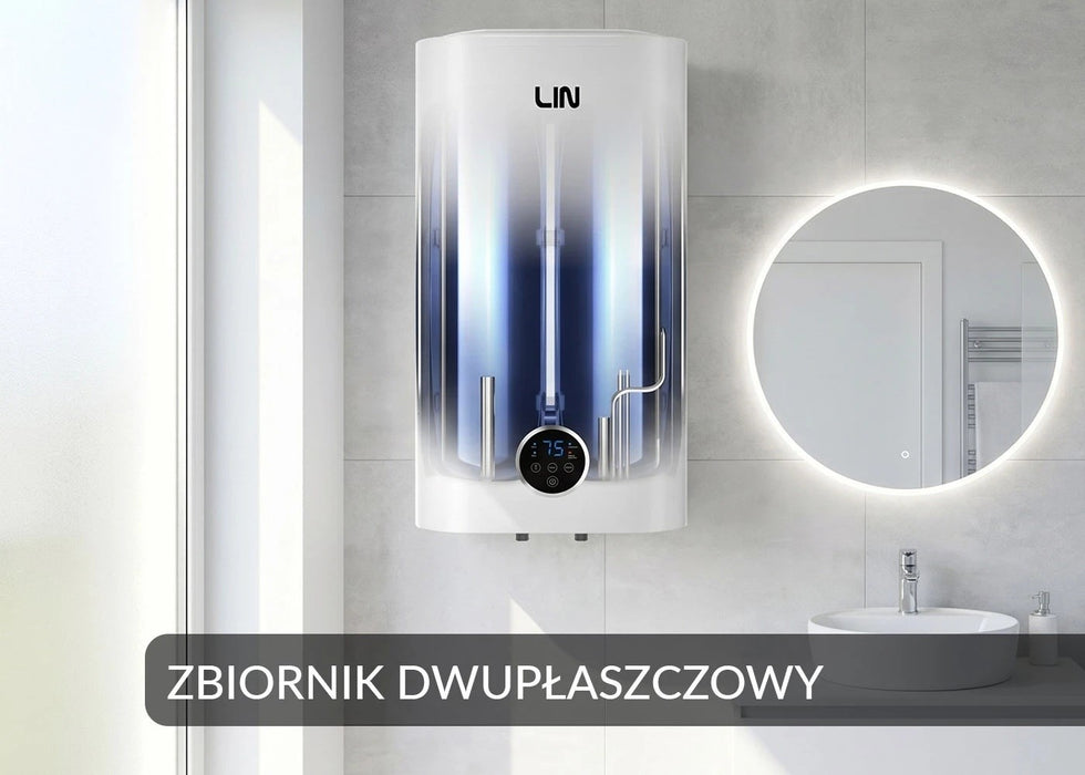 Електрически бойлер LIN LIFVD1SMWH WI-FI 80L SMART бял