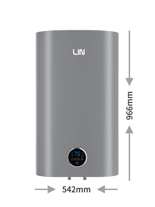 LIN LIFVD1SMGY 80L SMART електрически бойлер, сив, WiFi