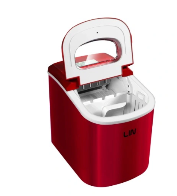 Преносима машина за лед LIN ICE PRO-R12 червена