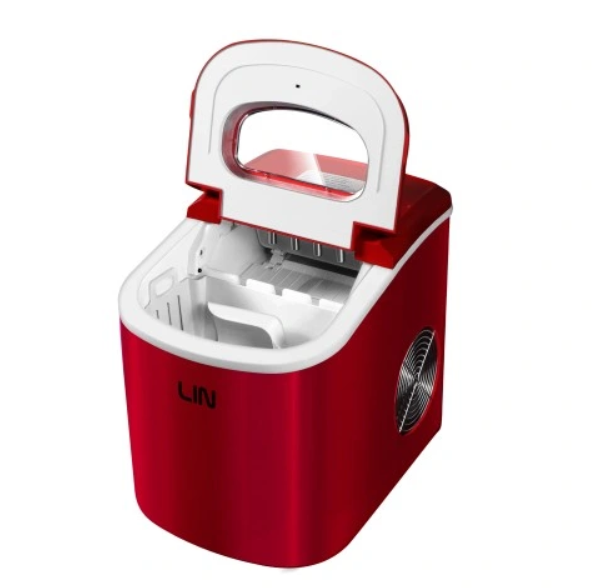Преносима машина за лед LIN ICE PRO-R12 червена
